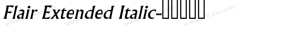 Flair Extended Italic字体转换